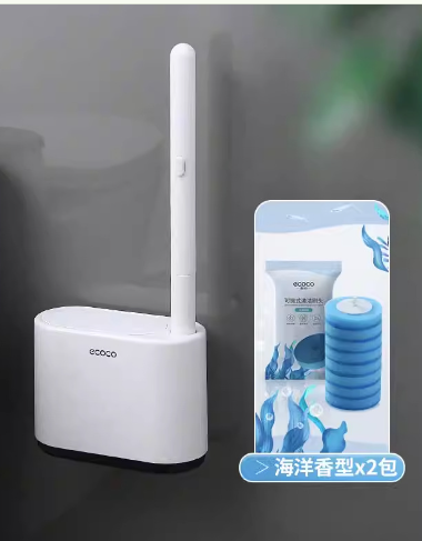 Disposable Toilet Brush with Cleaning Liquid