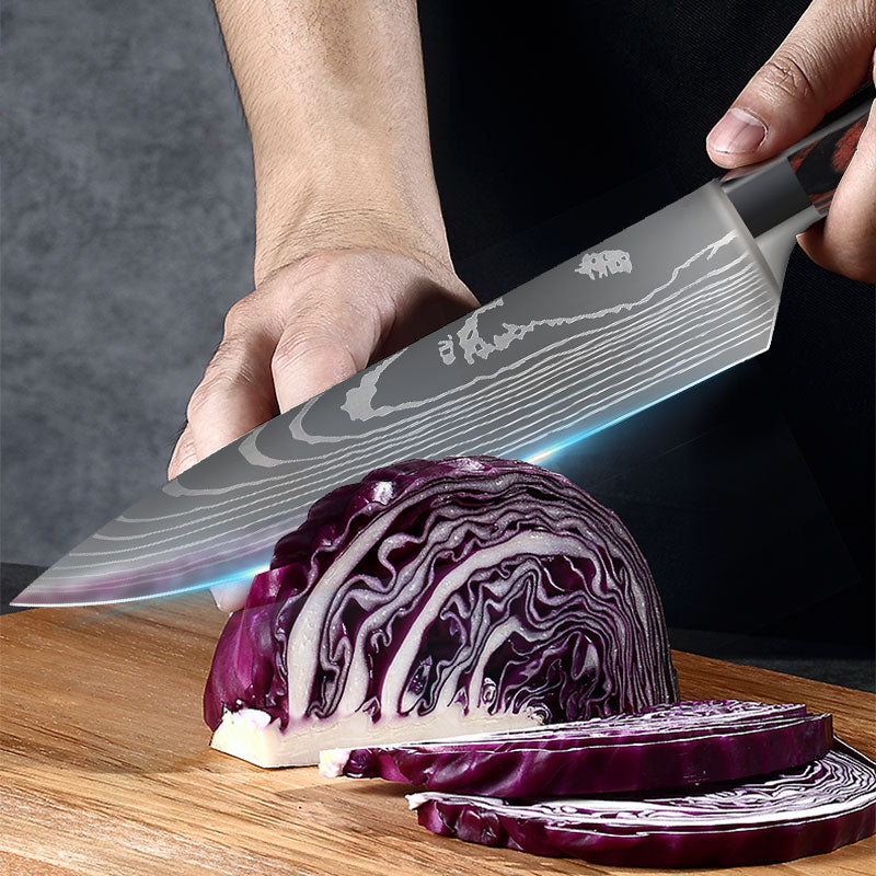 Damascus Steel Kitchen Knife Set