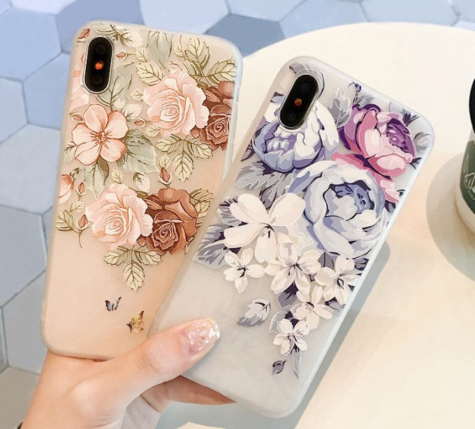 Flower Shell Pattern Phone Case