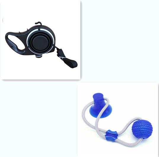 Pet Travel Set with Water Bottle, Cup and Rope