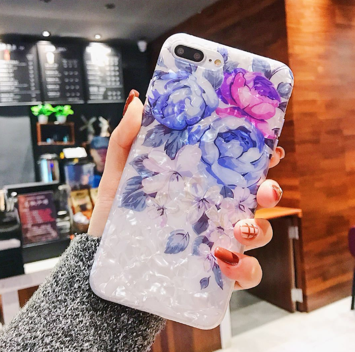 Flower Shell Pattern Phone Case