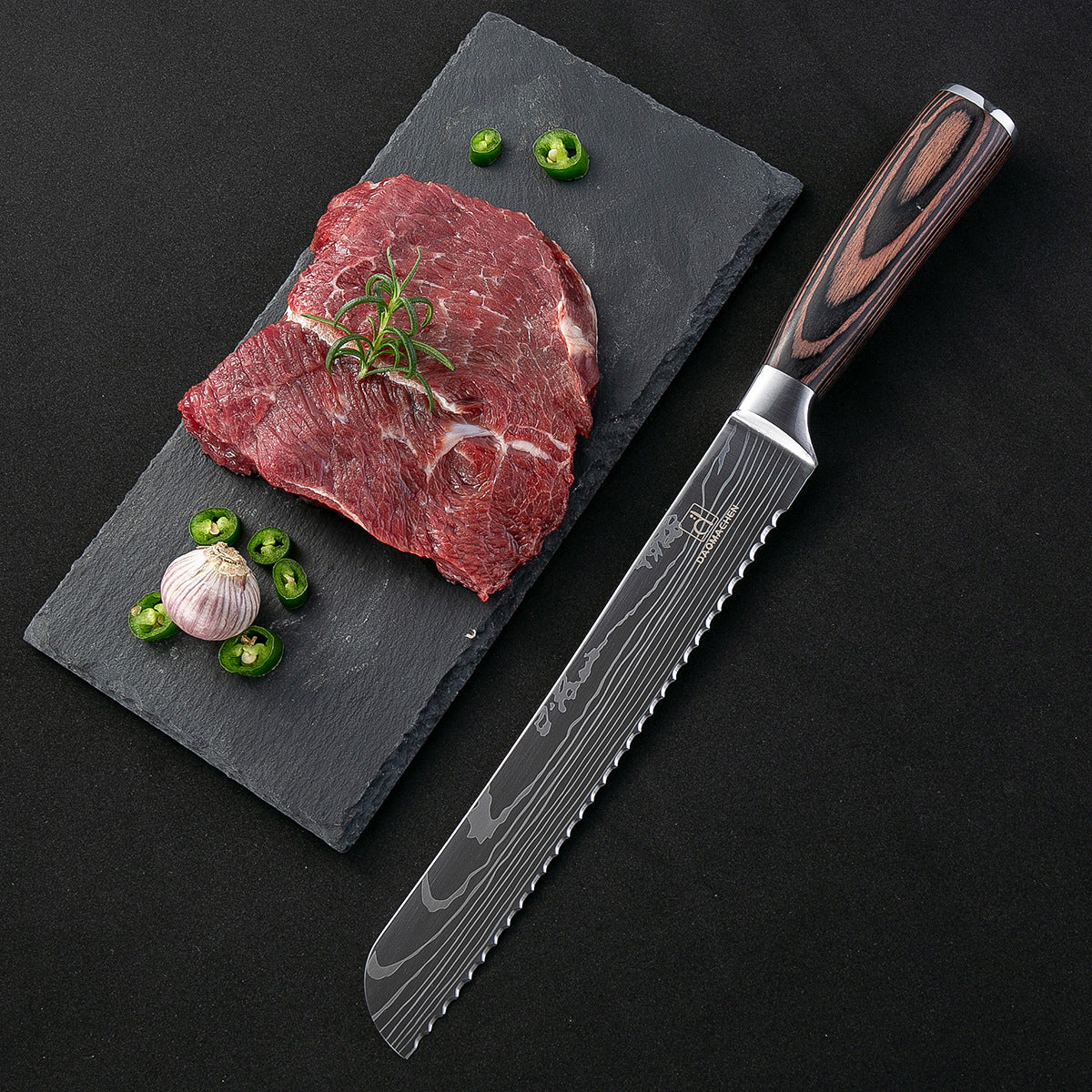 Damascus Steel Kitchen Knife Set