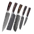 Damascus Steel Kitchen Knife Set