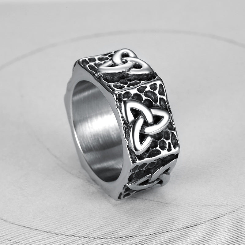 Creative Stainless Steel Street Jewelry Ring