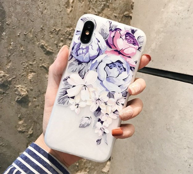 Flower Shell Pattern Phone Case