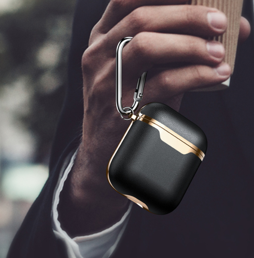 Leather Headphone Case with Hook