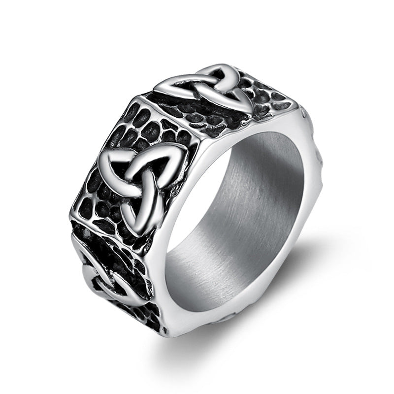 Creative Stainless Steel Street Jewelry Ring