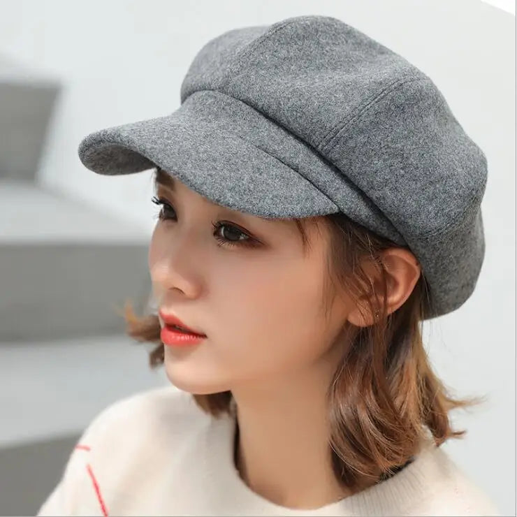 Wool Newsboy Cap