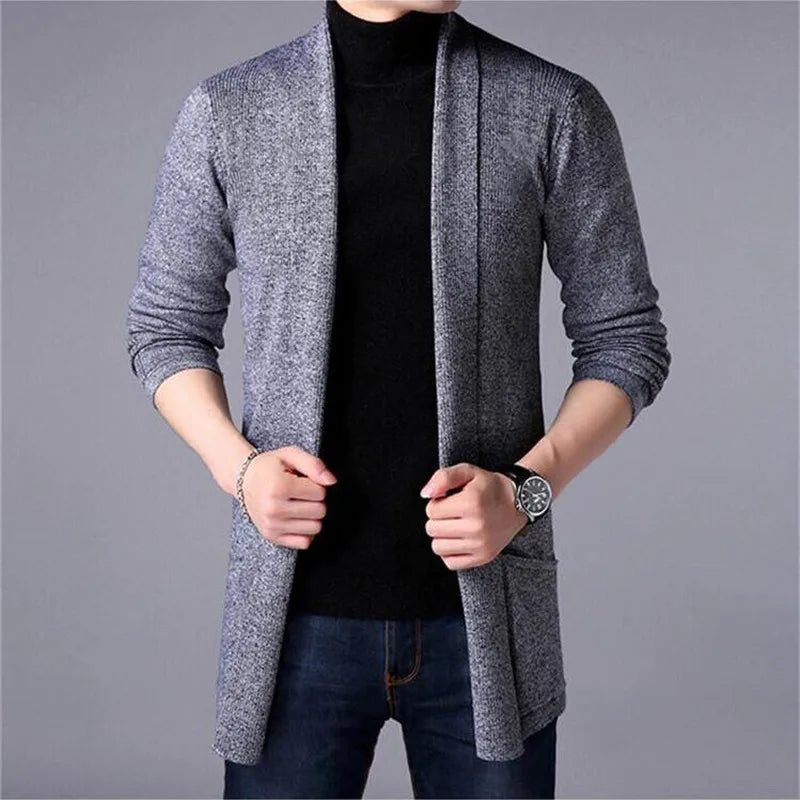 Men's Knitted Sweater Coat
