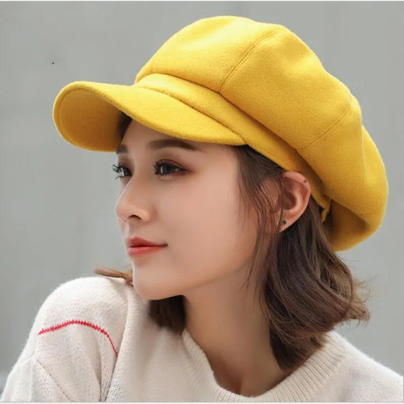 Wool Newsboy Cap
