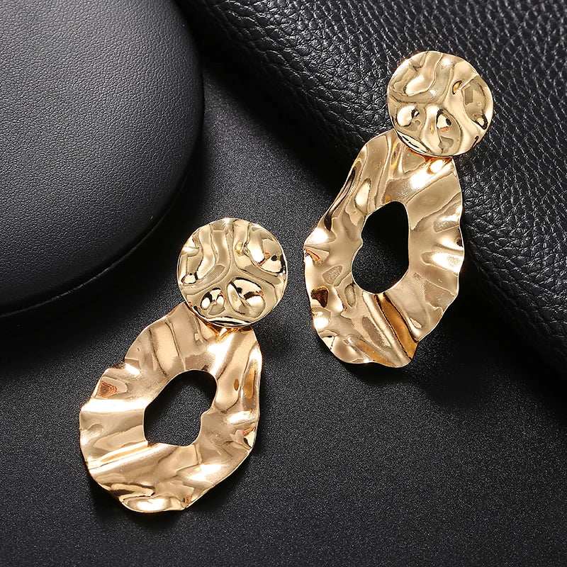 Gold Clip-On Earrings - Non-Pierced