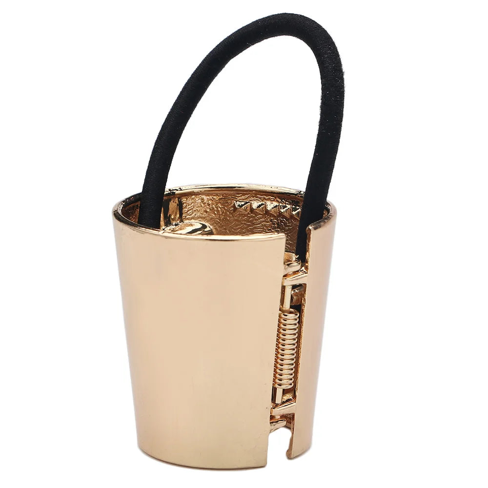 Gold-Tone Cuff Hair Tie