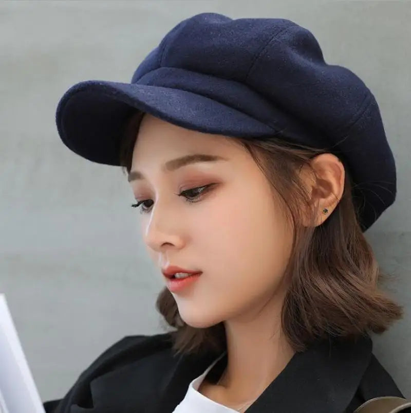Wool Newsboy Cap