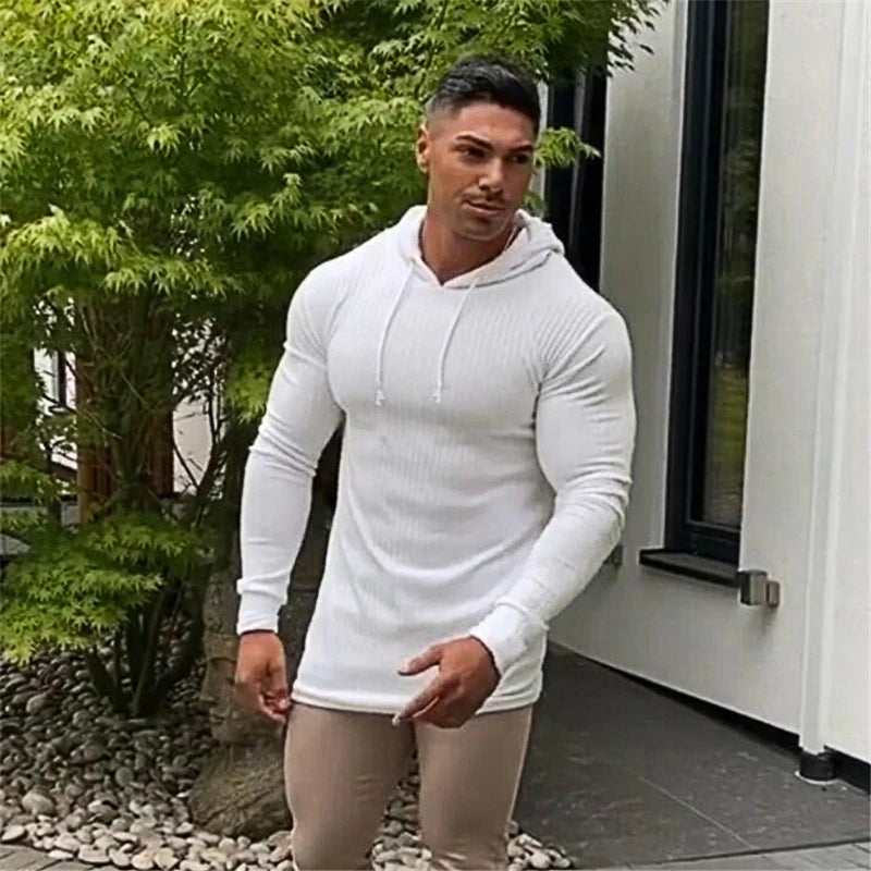 Men's Hooded Turtleneck Sweater
