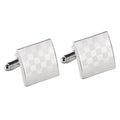 Fashion Square Lattice Men's Shirts Cufflinks Wedding Copper Laser Metal Menswear Brand Cufflinks Wholesale