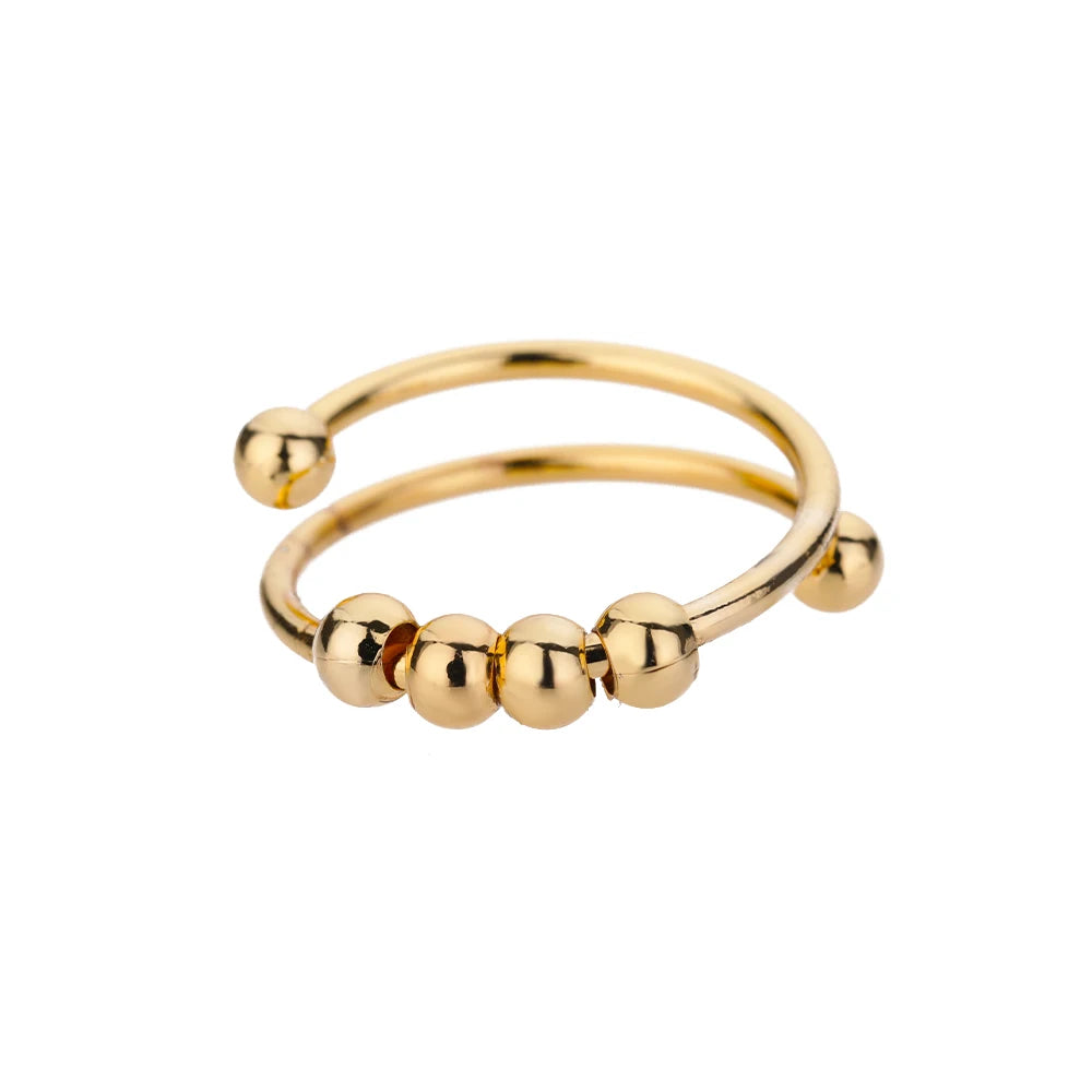 Beaded Spinner Ring