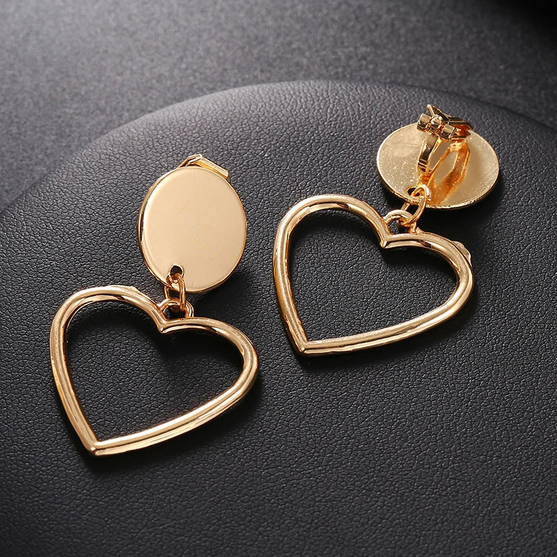 Gold Clip-On Earrings - Non-Pierced