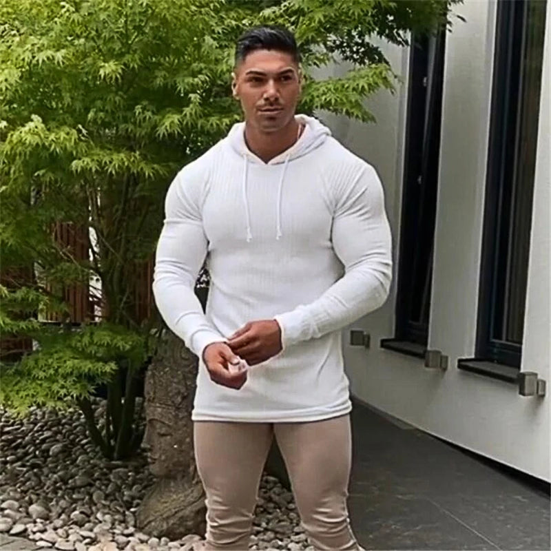 Men's Hooded Turtleneck Sweater