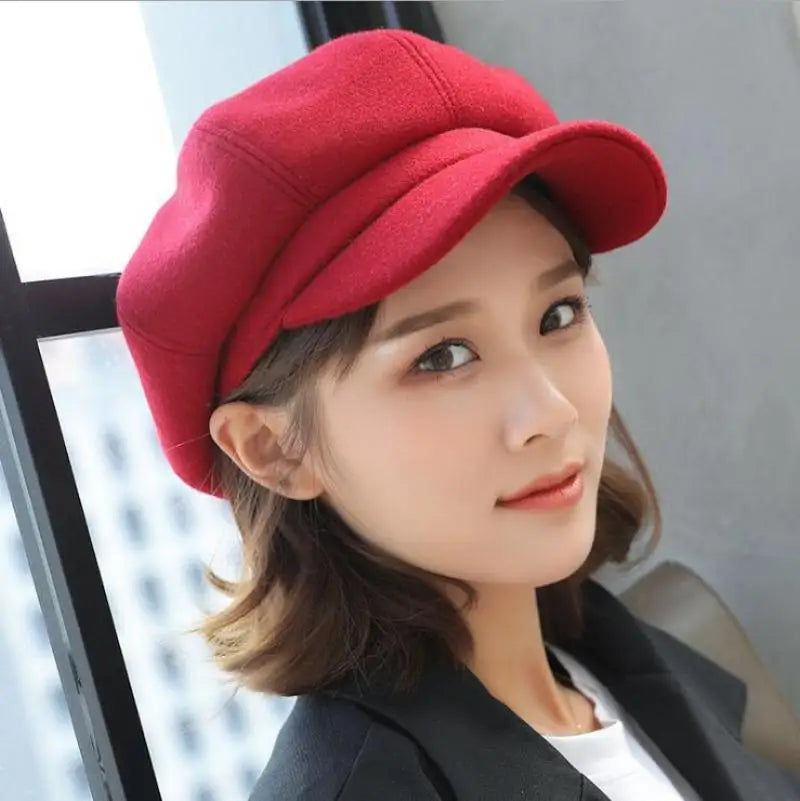Wool Newsboy Cap