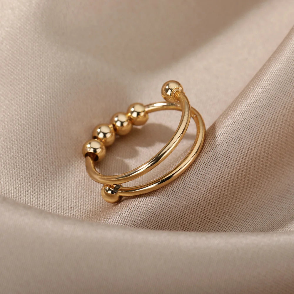 Beaded Spinner Ring