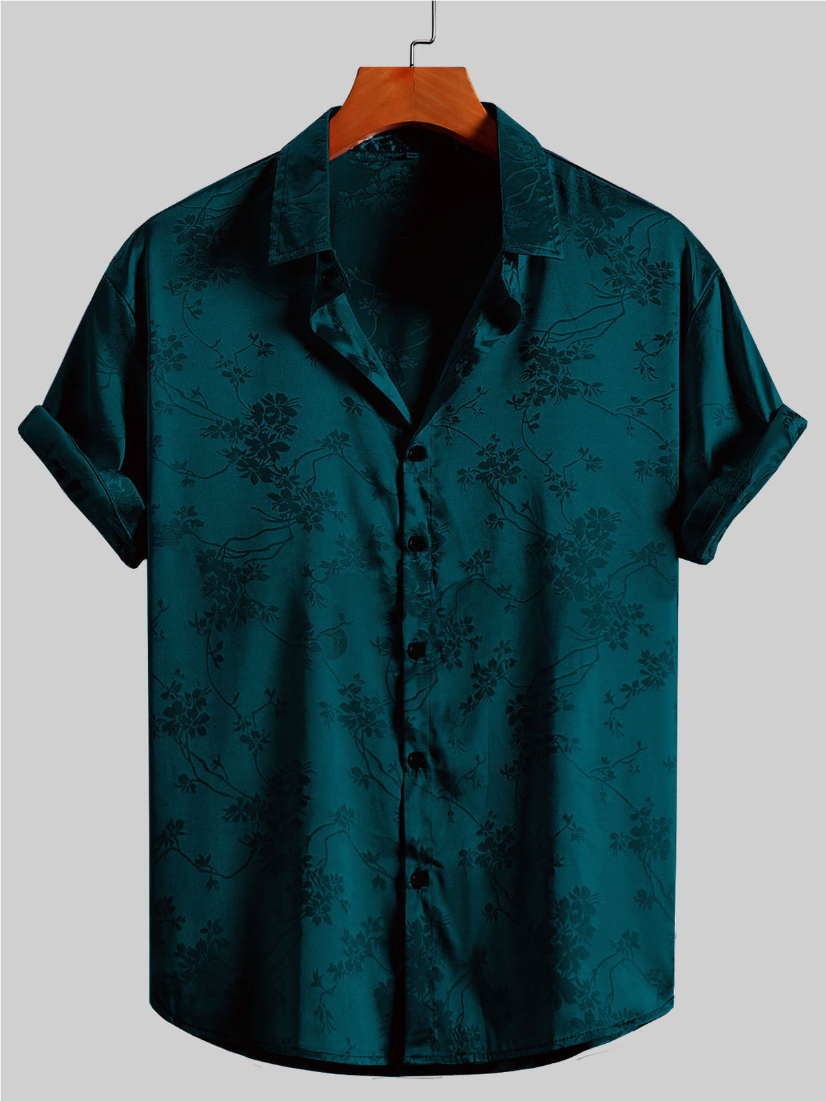 2025 Summer Amazon Men's Embroidered Short Sleeve Shirt