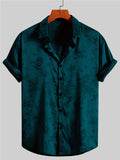 2025 Summer Amazon Men's Embroidered Short Sleeve Shirt