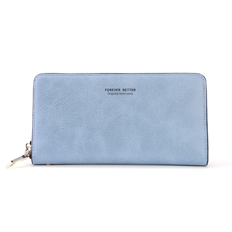 Lonny Women's Hand-Held Long Wallet Korean Style Handbag Multi-Functional Card Holder Mobile Phone Bag Coin Purse Women's Wallet