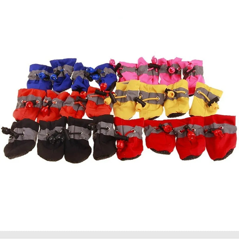 Pet Rain Boots, Set of 4