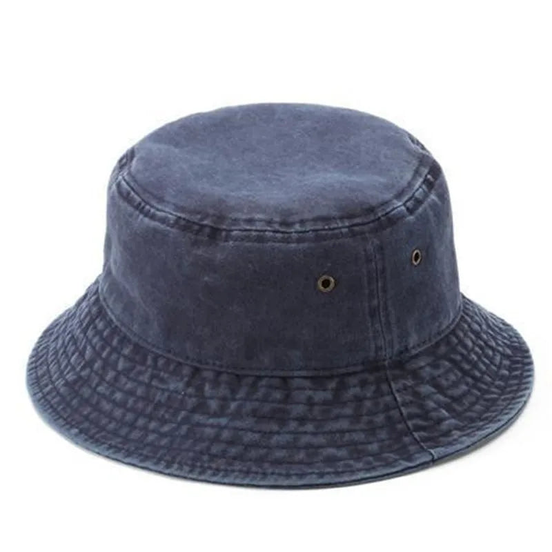 Washed Denim Bucket Hat