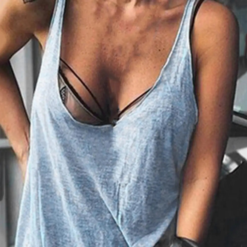 Women's Sleeveless U-Neck Tee