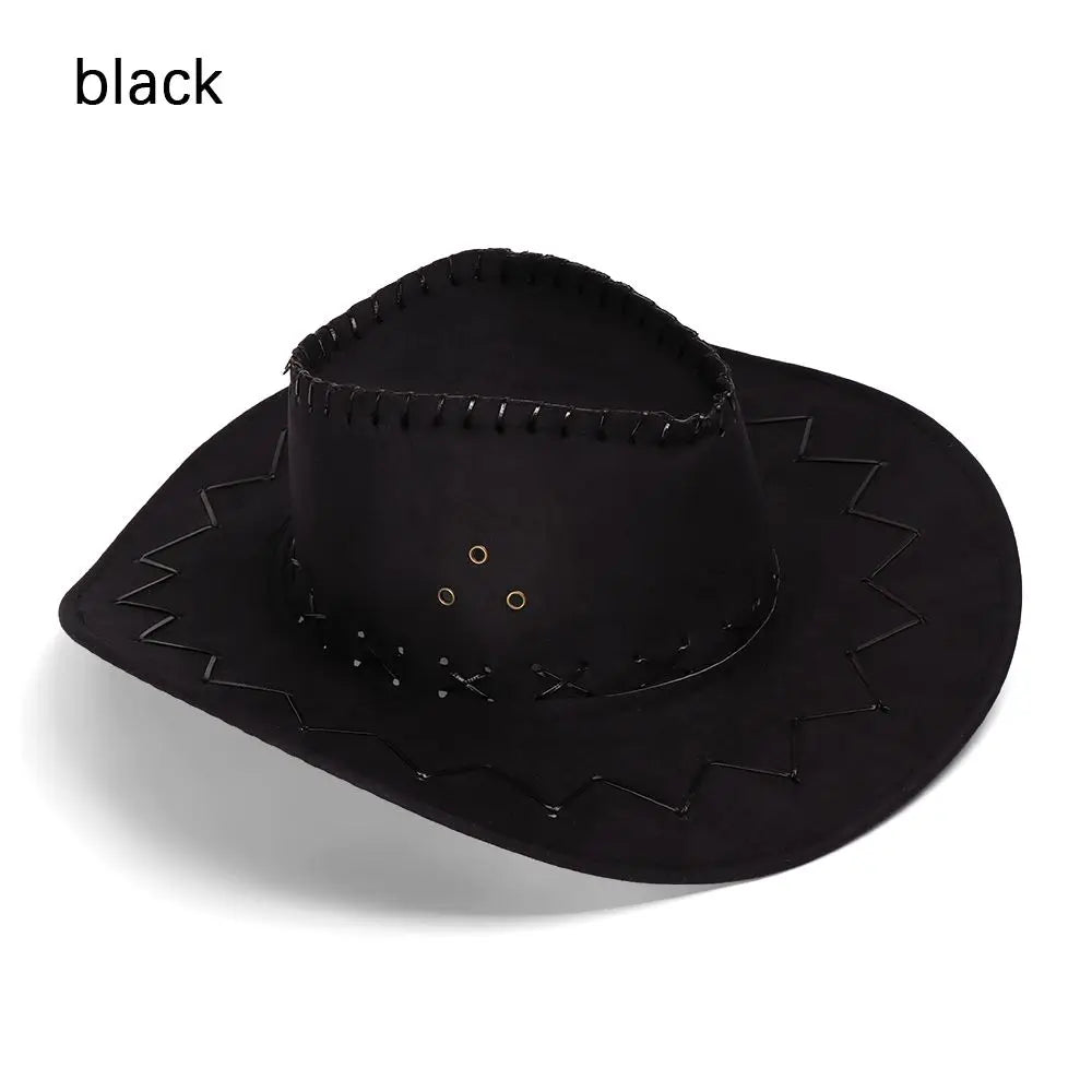 Faux Suede Cowboy Hat