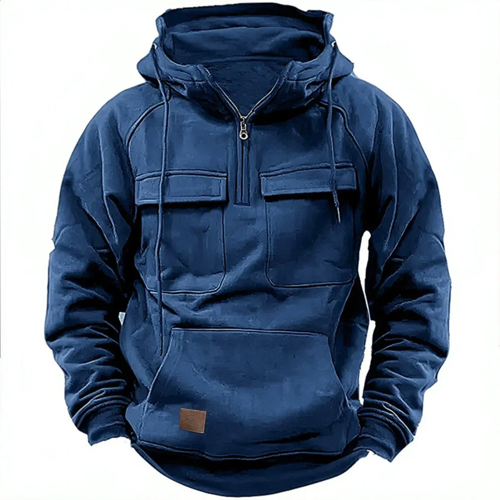 Men's Vintage Half-Zip Hoodie