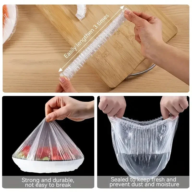 Disposable Food Covers, 100 Pack