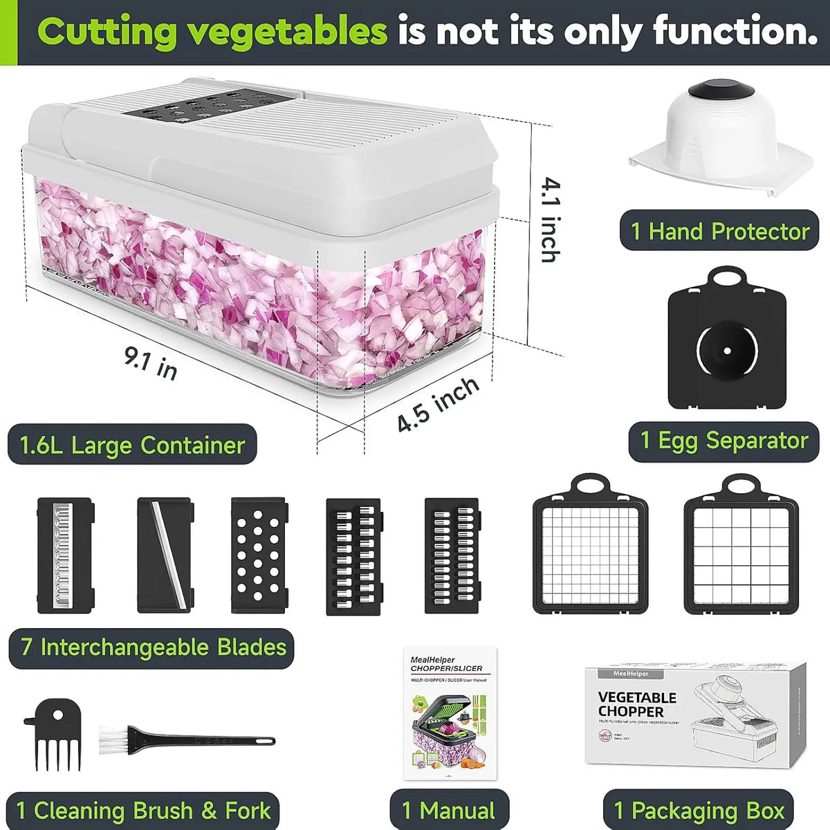 15-in-1 Vegetable Chopper with Container
