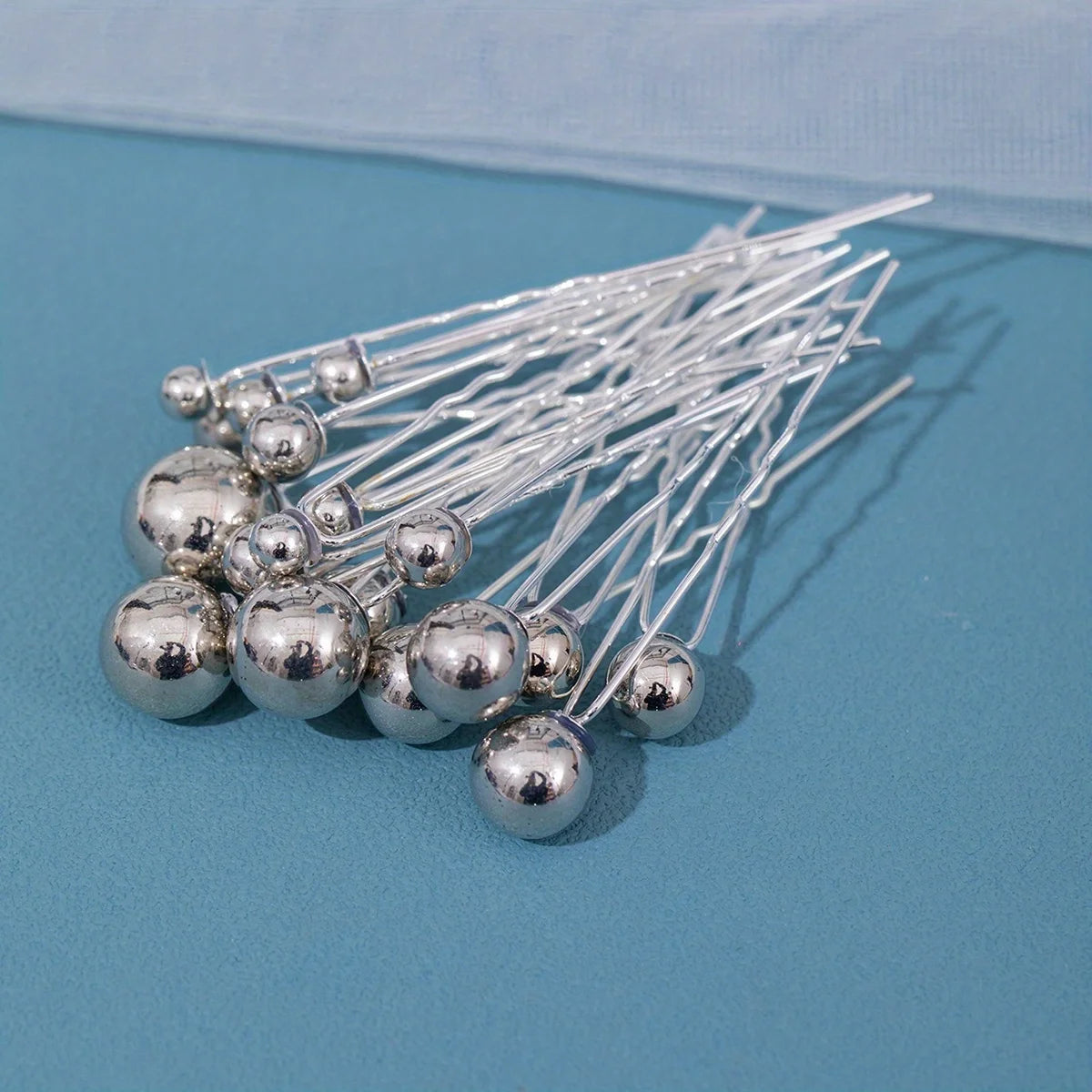 Gold-Tone Ball Hair Pins