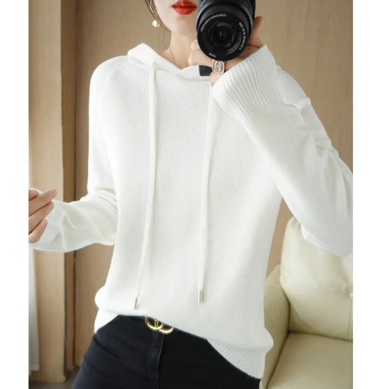 Women's Hooded Knit Pullover