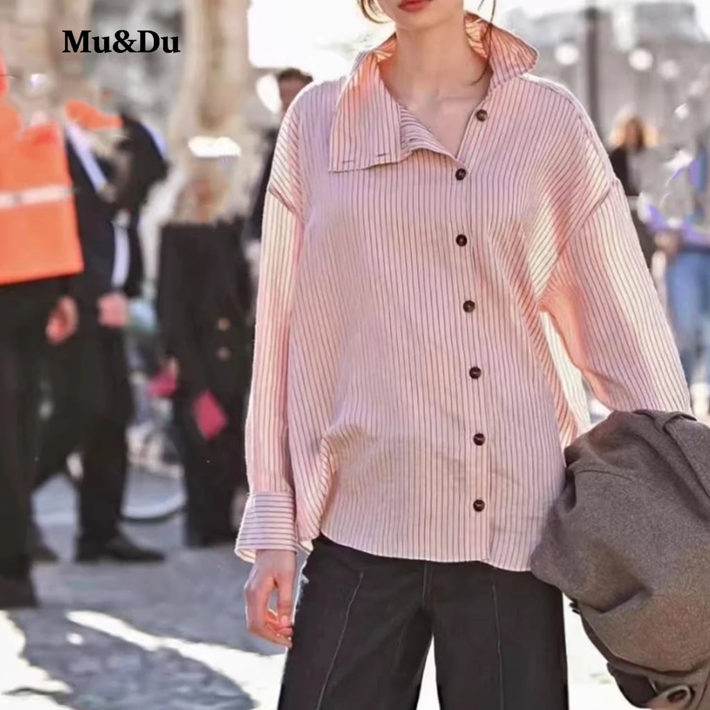 Women's Pink Striped Shirt
