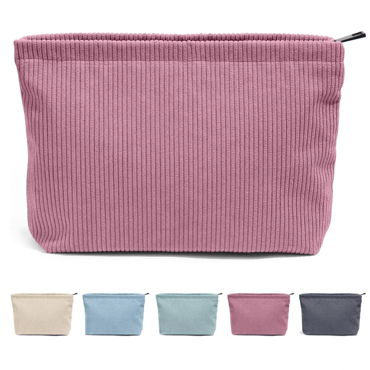 Large Corduroy Makeup Bag