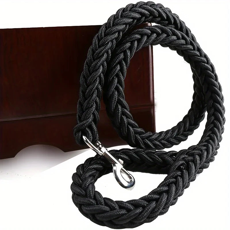 Braided Dog Walking Leash, Sizes L to XXL