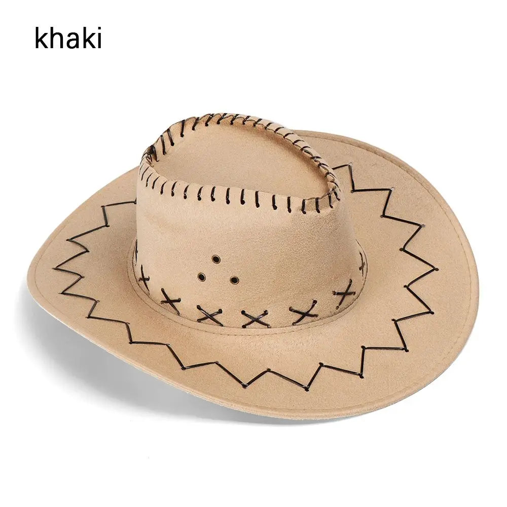 Faux Suede Cowboy Hat