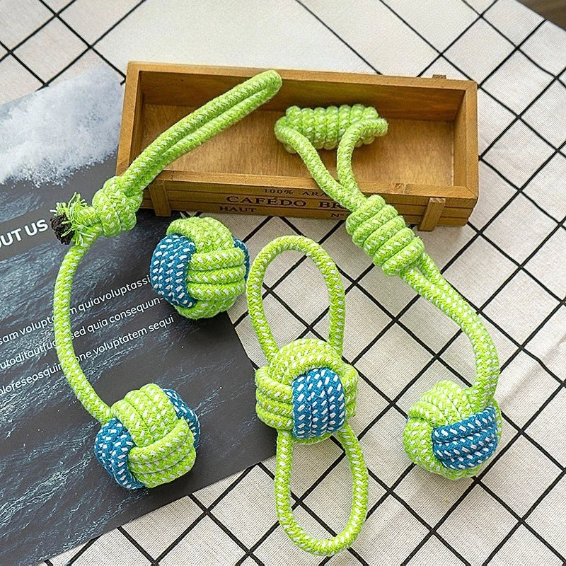 Dog Rope Ball Tug Toy