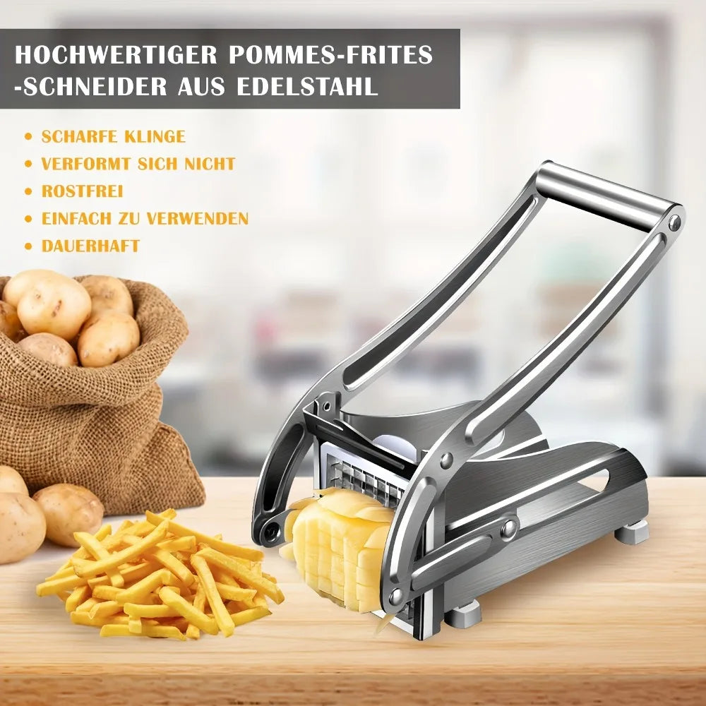Stainless Steel French Fry Cutter and Vegetable Chopper
