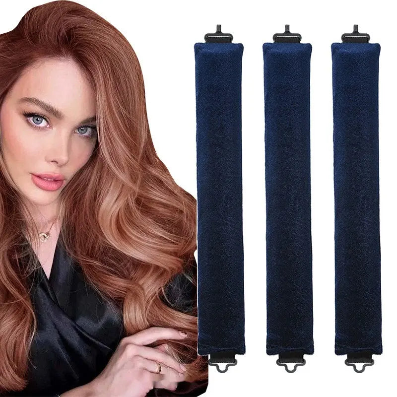 Heatless Hair Curlers Curling Rod Headband No Heat Hair Rollers Lazy Curls with Hook Sleeping Soft Flexi Rod Hair Styling Tools