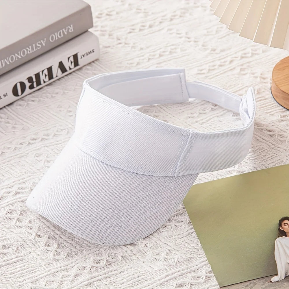 [Adjustable Breathable Sporty Sun Visor] Sporty Sun Visor Cap - Breathable, Adjustable Baseball Hat for Outdoor Activities