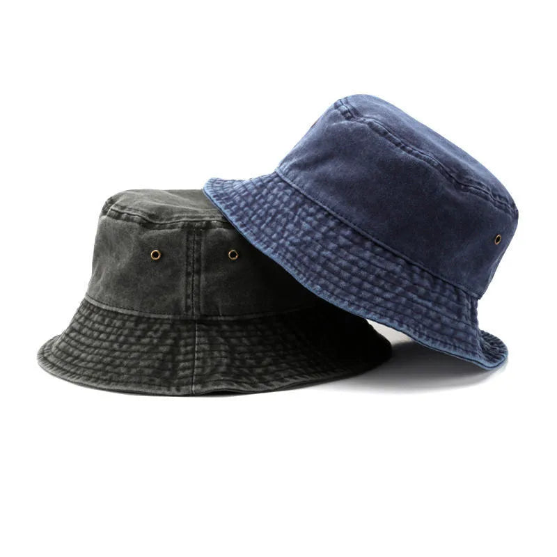Washed Denim Bucket Hat