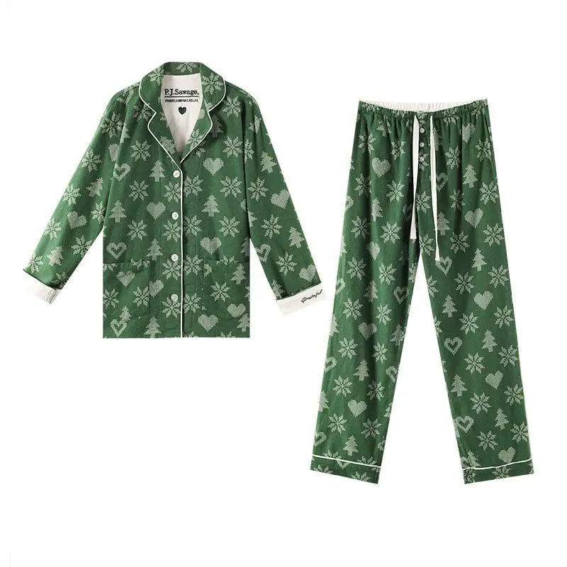 Women's Cartoon Print 2-Piece Pajama Set