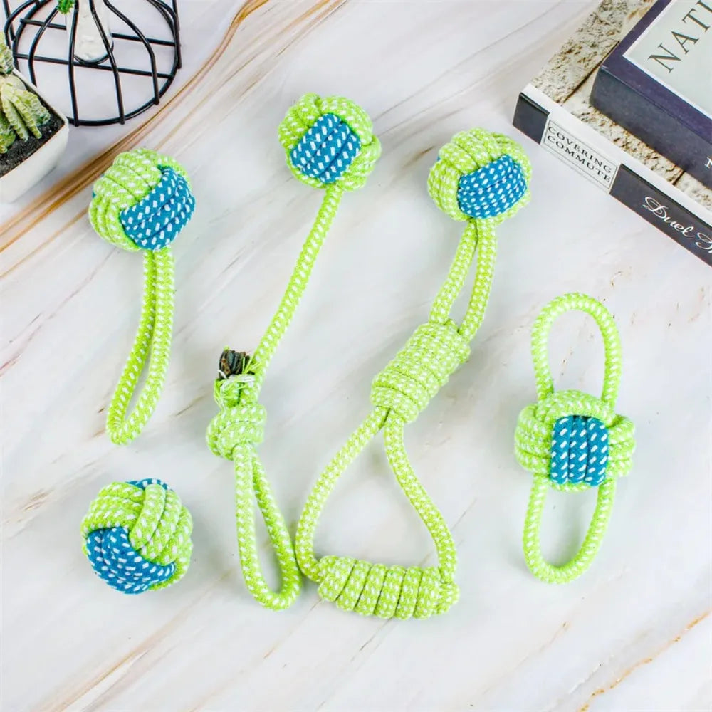 Dog Rope Ball Tug Toy