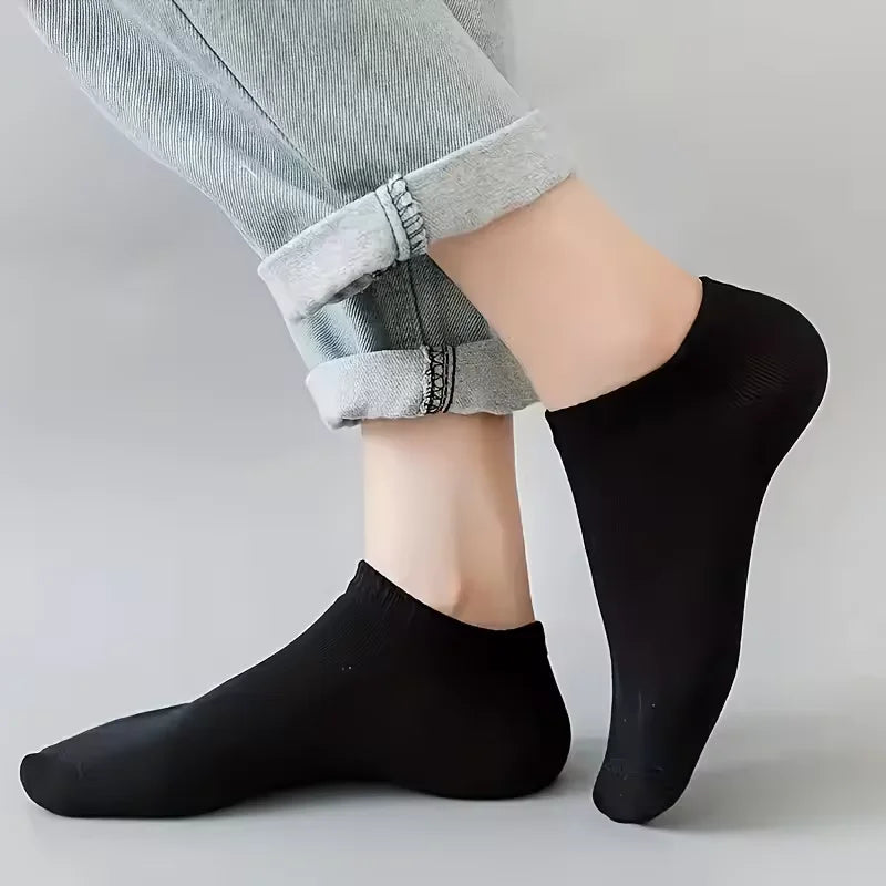 Unisex No-Show Ankle Socks, 10 to 40 Pairs