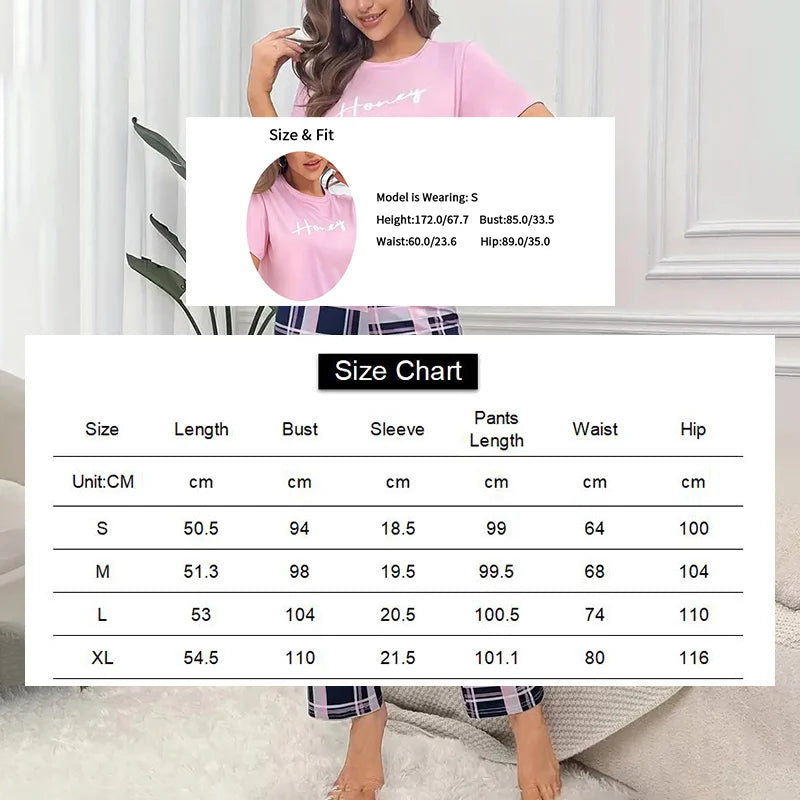 Women's Plaid Pajama Set