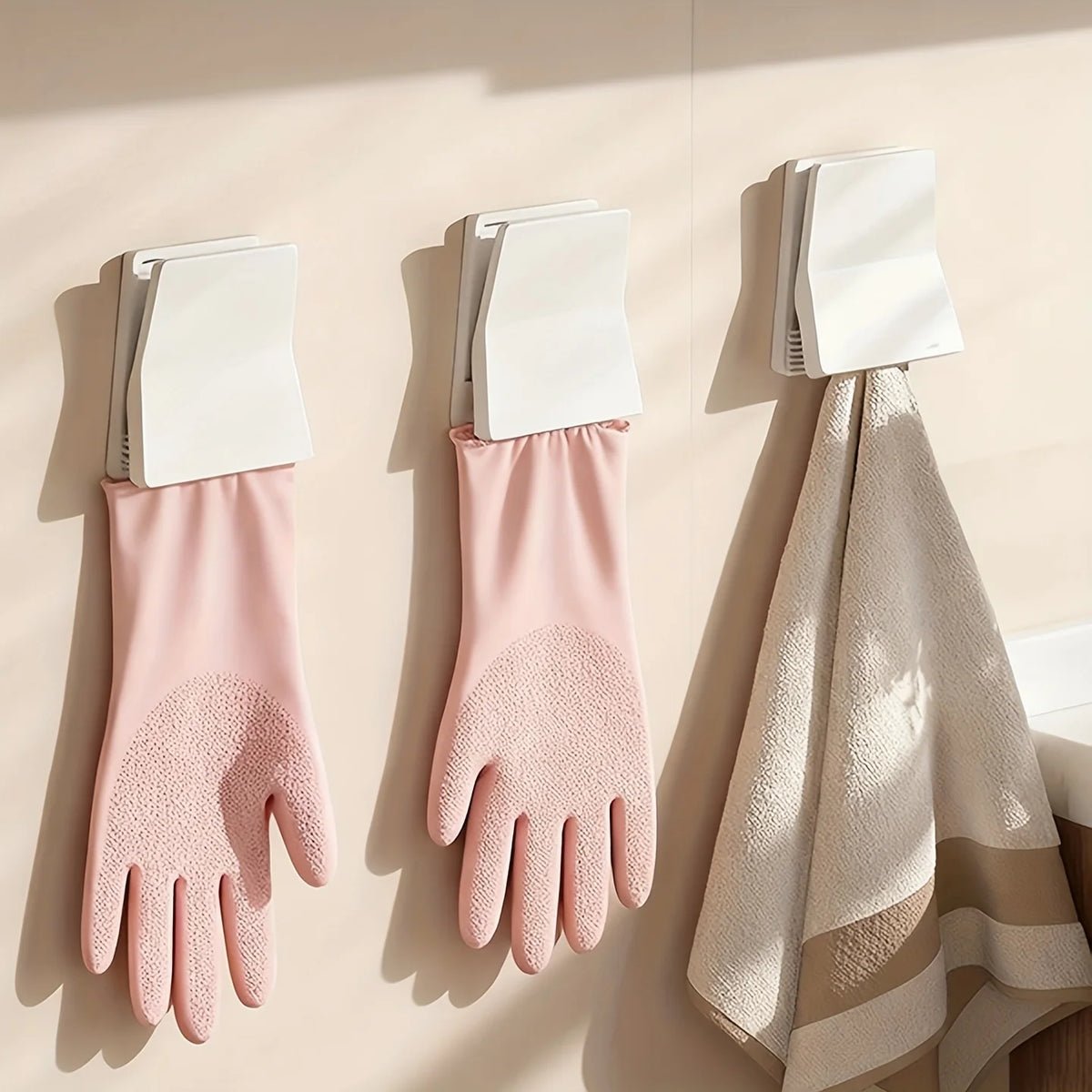 Rubber Glove and Towel Holder